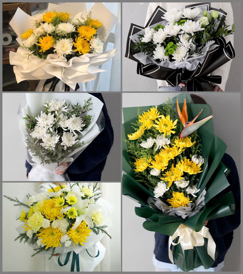 四川成都崇州市燎原乡紫竹村白事花束代送